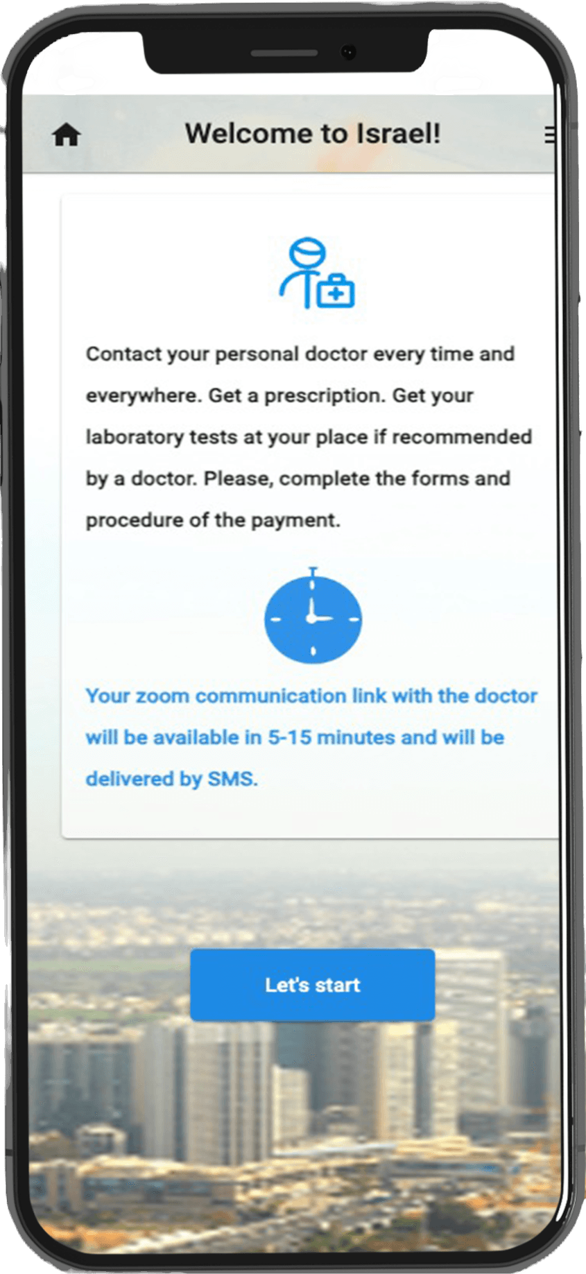 Video consultation with a doctor